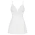 Obsessive - babydoll med spets och stringtrosa - vit
