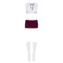 Obsessive - studentkostym för kvinnor - 5-delad set - rolldress