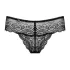 Obsessive - stringtrosa dam med strass - spets svart - L/XL