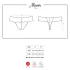Obsessive - stringtrosa dam med strass - spets svart - L/XL