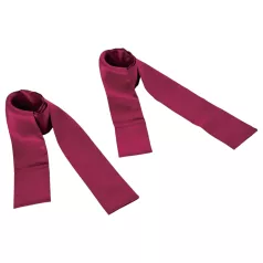 S&M - satin bondageband set - röd - 2 delar