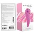 FeelzToys - klitorisstimulator vibrator 2i1 uppladdningsbar silikon rosa