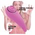 FeelzToys - klitorisstimulator vibrator 2i1 uppladdningsbar silikon rosa