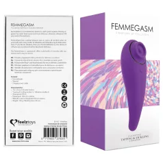   FeelzToys - klitorisvibrator med sug och vibration - uppladdningsbar - lila