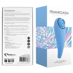 FeelzToys - klitorisvibrator 2-i-1 uppladdningsbar blå