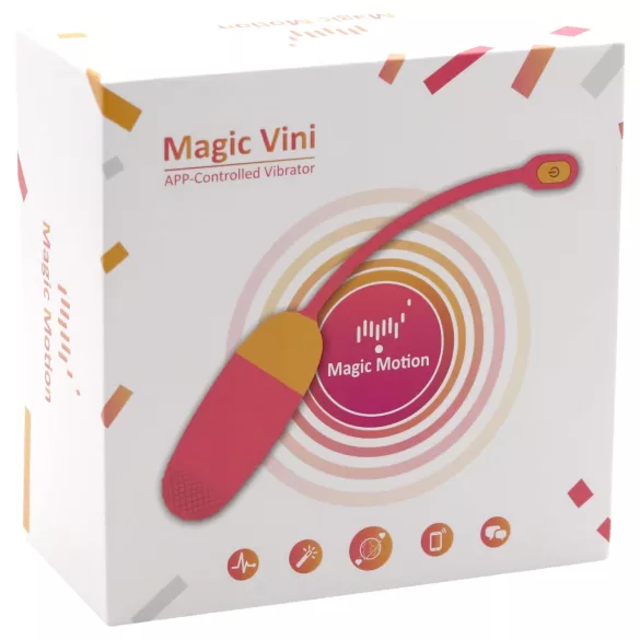 Magic Motion Vini - vibratorägg med app - uppladdningsbar - orange