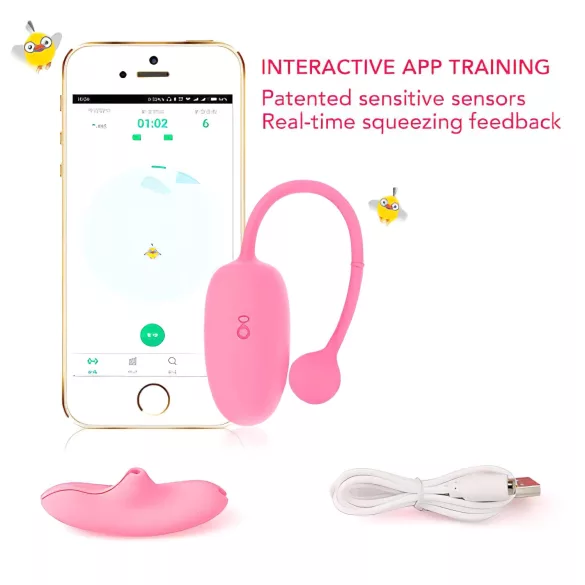 Magic Motion - vibrerande geishakulor - bluetooth styrd - rosa