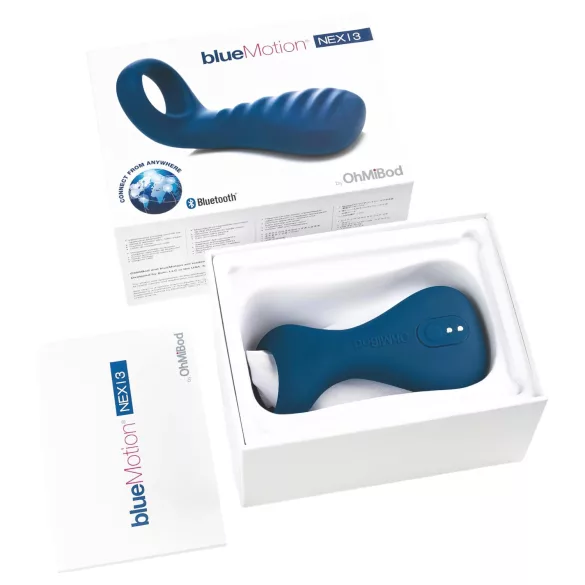 OHMIBOD Bluemotion Nex 3 - smart vibrerande penisring (blå)