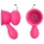 Aixiasia Bobo - bröstvibrator med sugfunktion - rosa