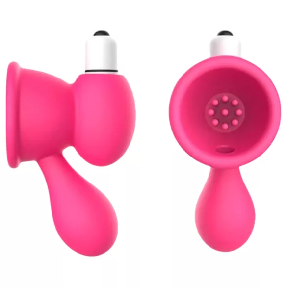 Aixiasia Bobo - bröstvibrator med sugfunktion - rosa