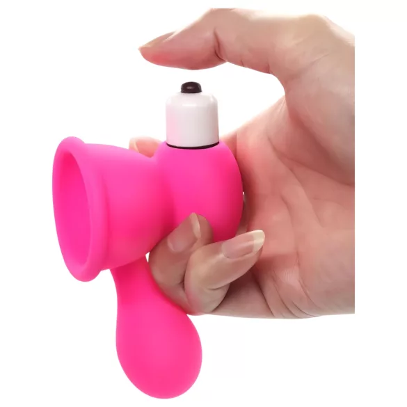 Aixiasia Bobo - bröstvibrator med sugfunktion - rosa
