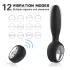 Aixiasia Dylon-Remote - analvibrator med fjärrkontroll - uppladdningsbar svart