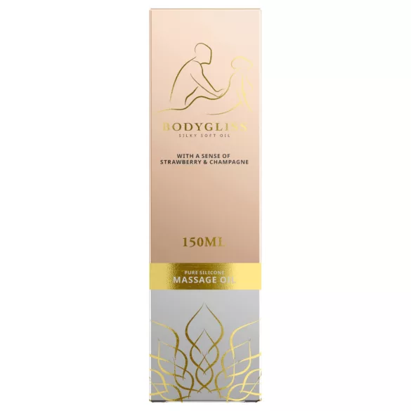 Bodygliss - massageolja och glidmedel - jordgubb - 150ml
