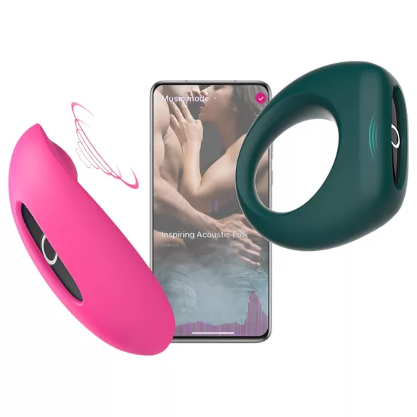 Magic Motion - parvibrator set - rosa/grön