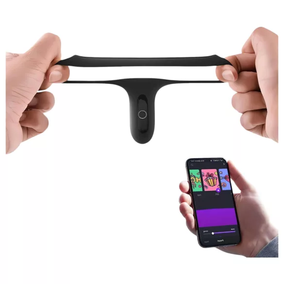 Magic Motion Rise - vibratorring med app - uppladdningsbar - svart