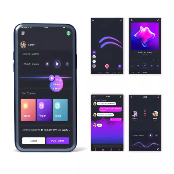 Magic Motion Rise - App‑styrd vibrerande penisring för män (grön)