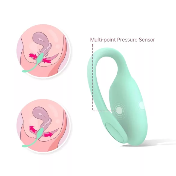 Magic Motion FitCute - App-styrd vibrerande geishakula (mint)