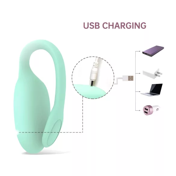 Magic Motion FitCute - App-styrd vibrerande geishakula (mint)