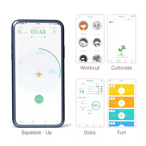 Magic Motion FitCute - App-styrd vibrerande geishakula (mint)