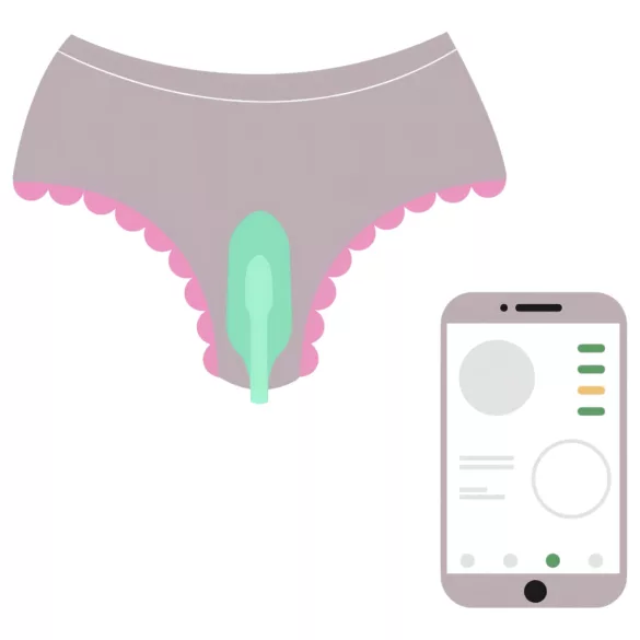 Magic Motion FitCute - App-styrd vibrerande geishakula (mint)