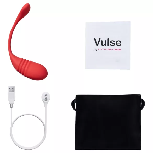 LOVENSE Vulse - smart, stötande vibratorägg (röd)