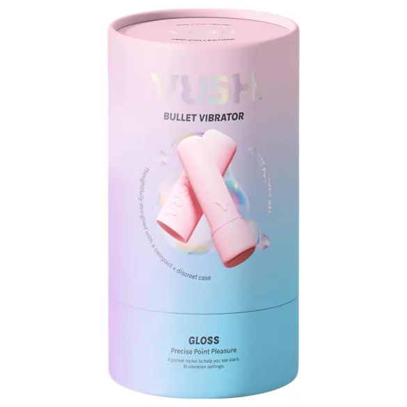 Vush - minivibrator med uppladdningsbart batteri och vattentät - rosa