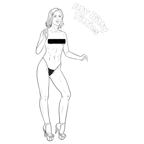 WoodRocket - vuxen målarbok - sexmotiv