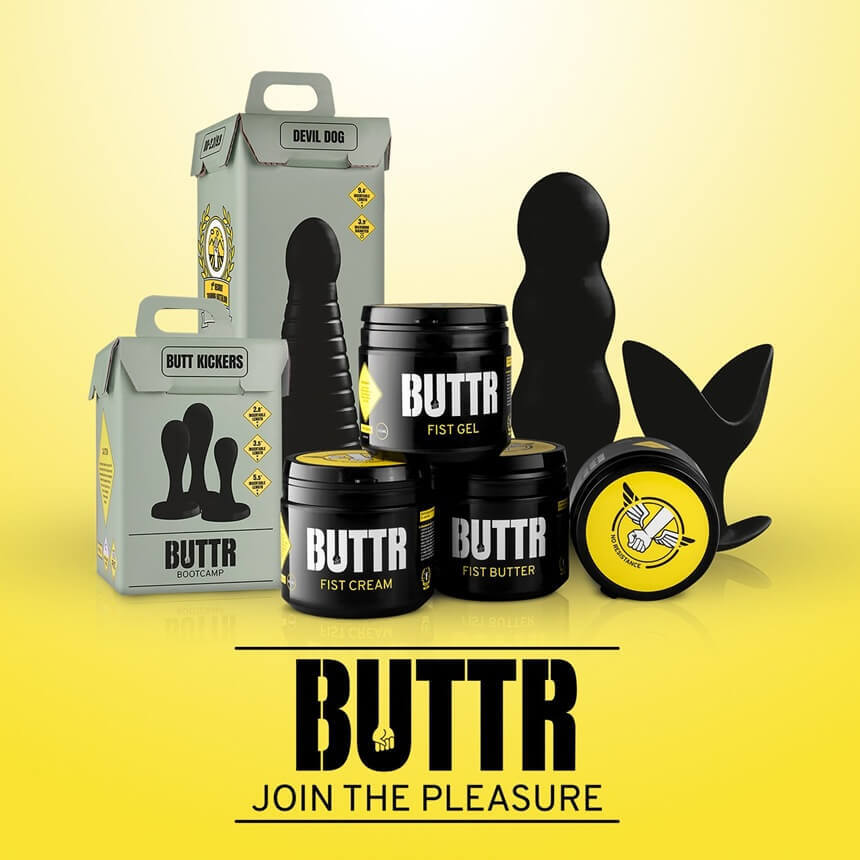 BUTTR fisting produkter: fistinggel, fistingdildo, fistinghandske | Desirel.se Sex Shop - 100% diskret