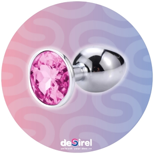 Desirel Pink Jewel Anal Plug S, M, and L sizes | Desirel sex shop