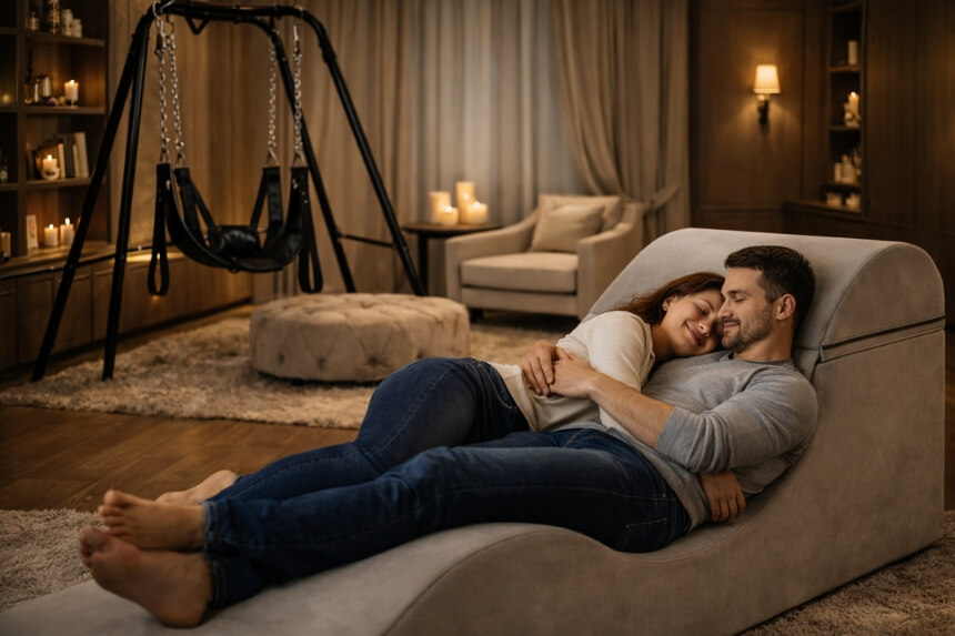 Vuxenlekrum med sexmöbler och BDSM-tillbehör – desirel.se sexshop